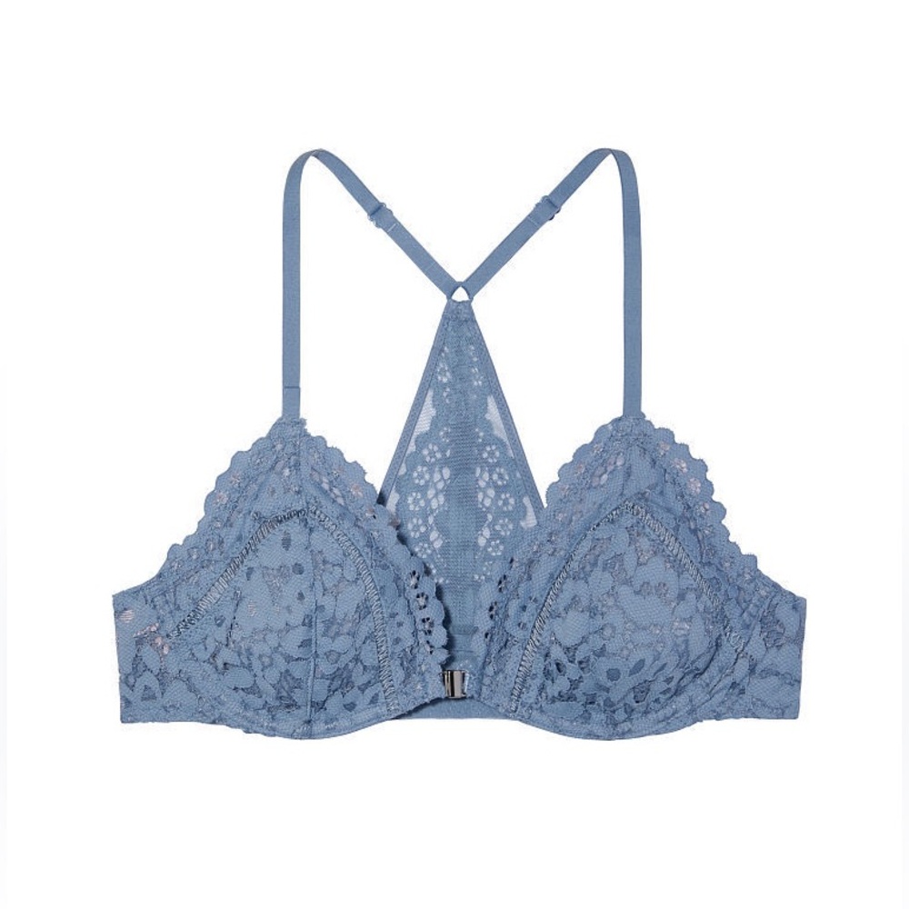 NWOT Victoria’s Secret Body By Victoria Front Close Unlined Crochet Lace